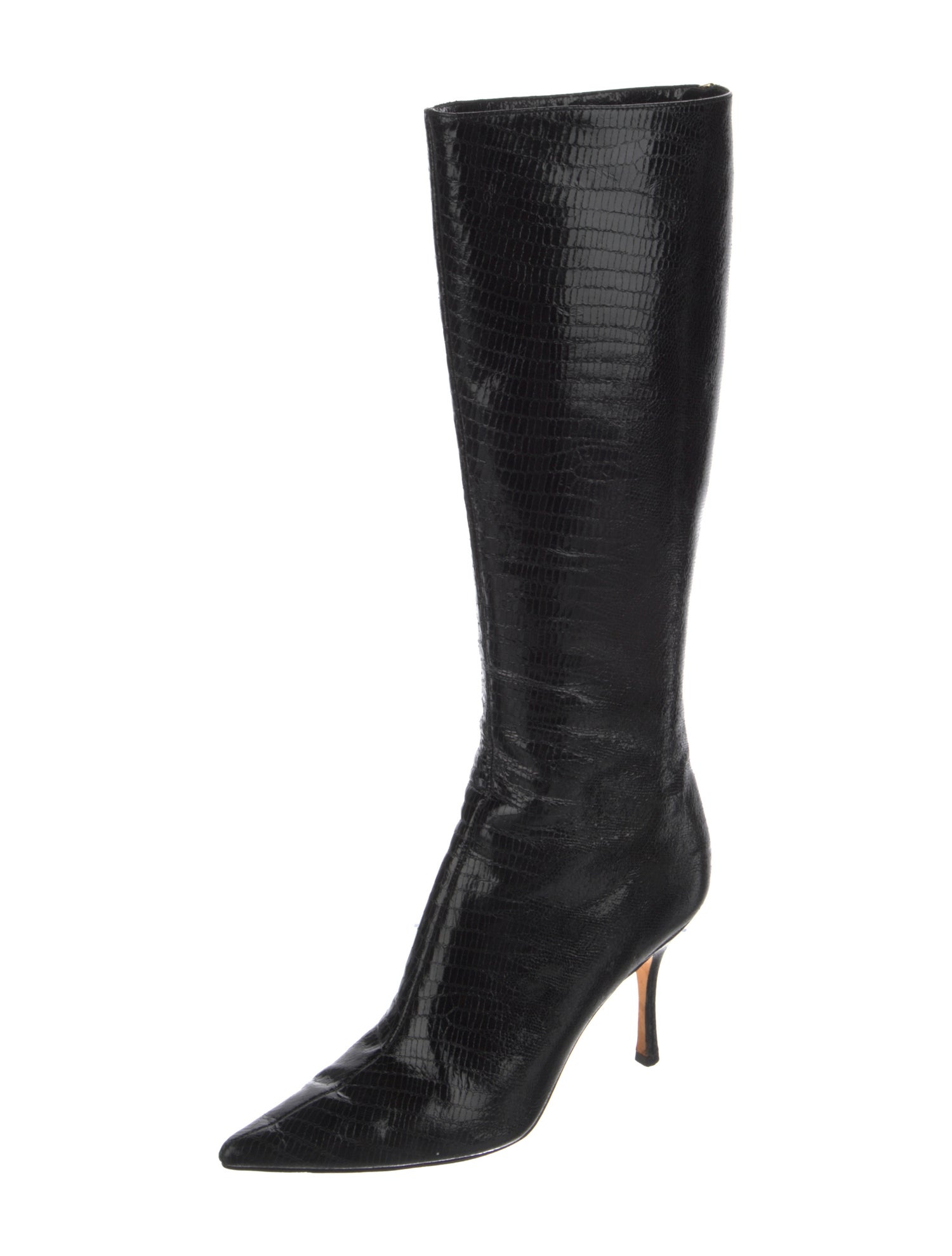 Jimmy Choo Embossed Leather Boots
