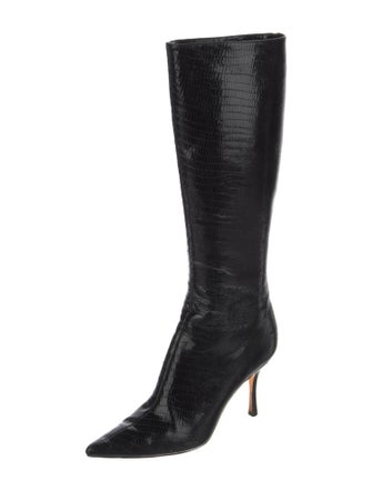 Jimmy Choo Embossed Leather Boots