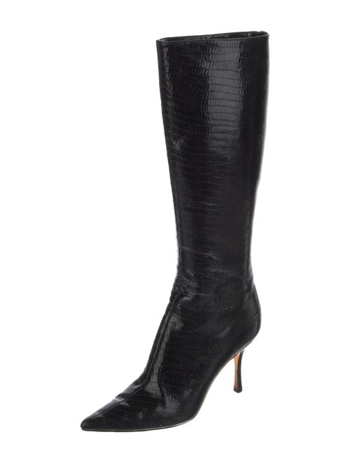 Jimmy Choo Embossed Leather Boots