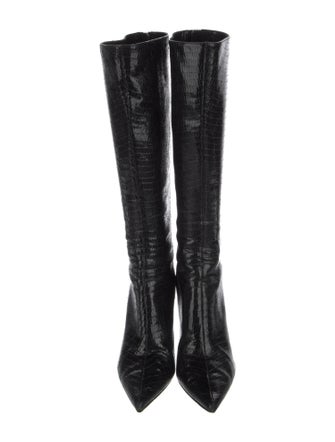 Jimmy Choo Embossed Leather Boots
