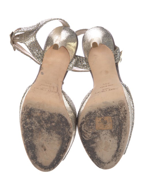 Jimmy Choo Glitter Glitter Accents Sandals