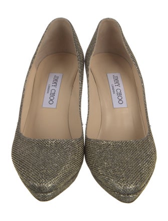Jimmy Choo Glitter Glitter Accents Pumps