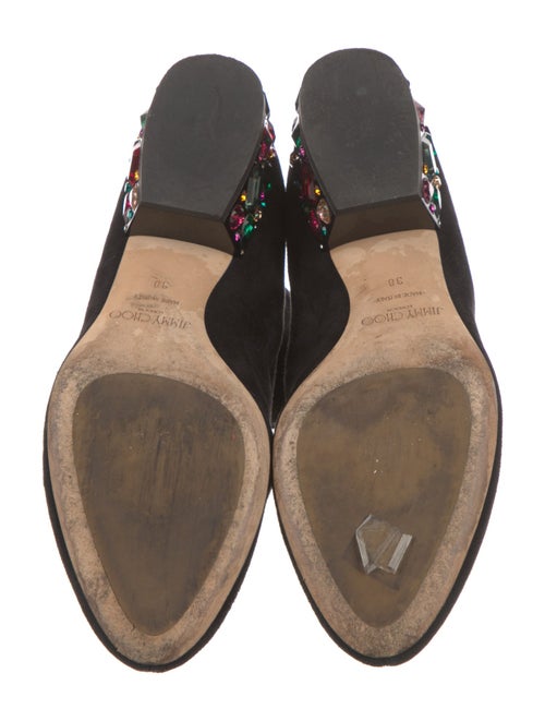 Jimmy Choo Suede Crystal Embellishments Sock Boots