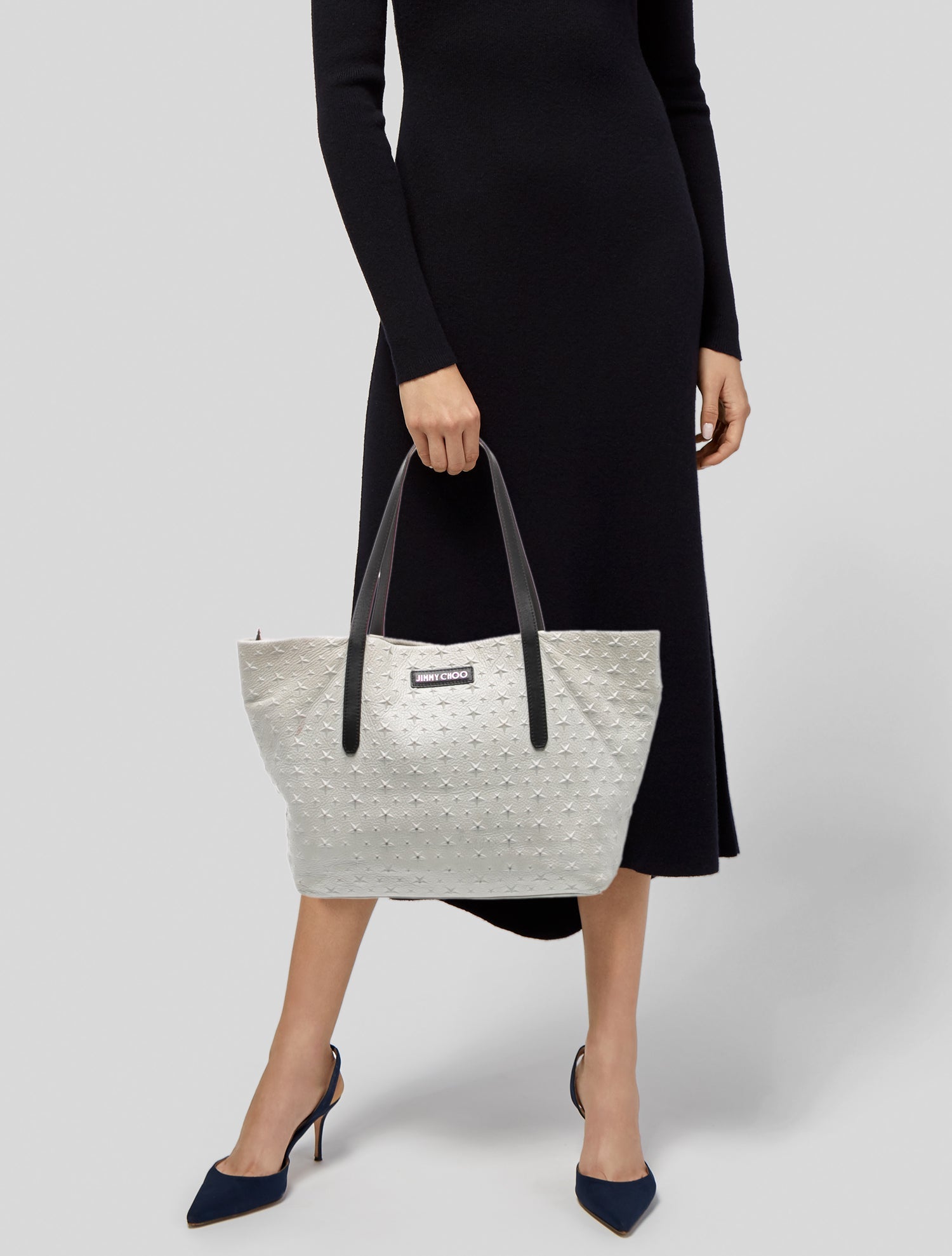 Jimmy Choo Embossed Leather Sophia Medium