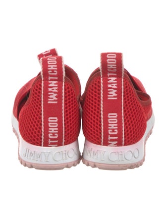 Jimmy Choo Suede Mesh Accents Sneakers