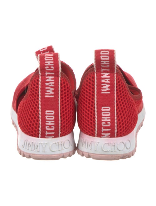 Jimmy Choo Suede Mesh Accents Sneakers