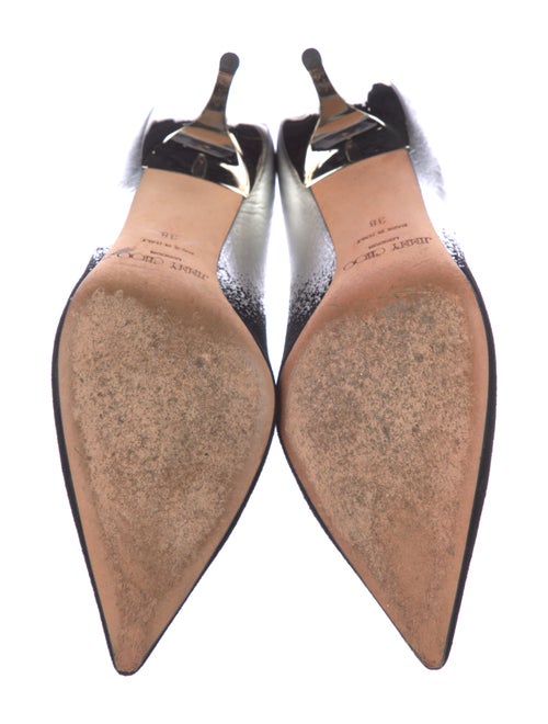 Jimmy Choo Suede Colorblock Pattern Pumps