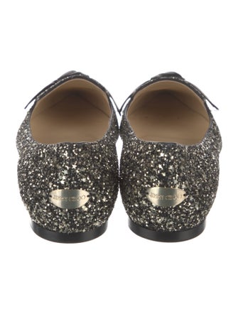 Jimmy Choo Glitter Glitter Accents Loafers