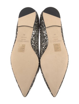 Jimmy Choo Glitter Glitter Accents Loafers