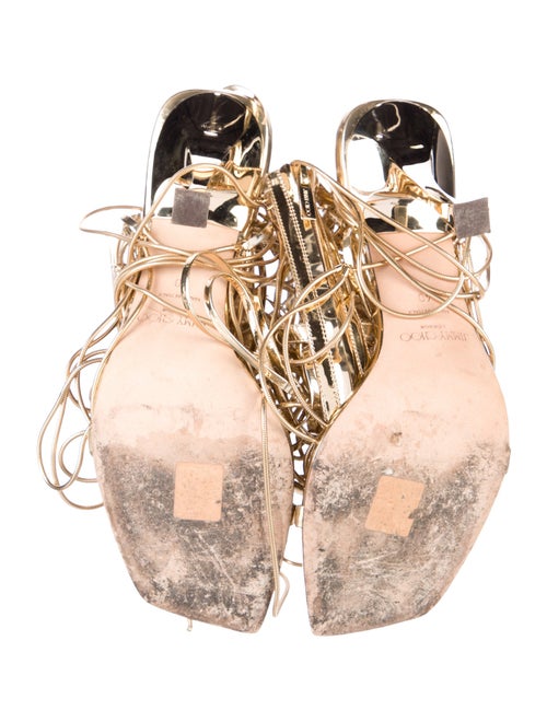 Jimmy Choo x Mugler Leather Gladiator Sandals