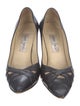 Jimmy Choo Leather Keyhole Accent Pumps