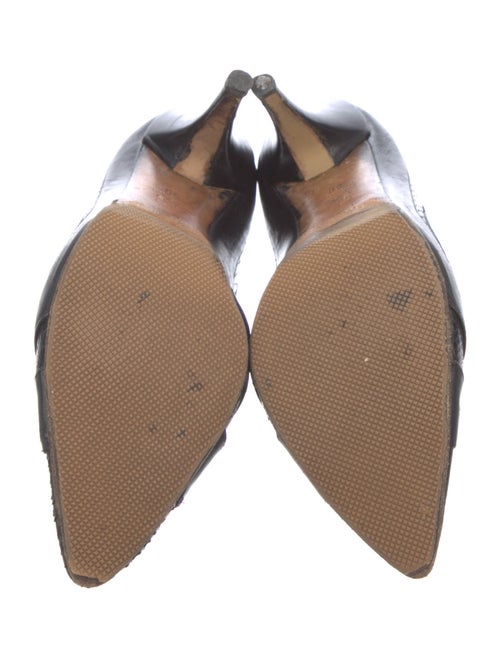 Jimmy Choo Leather Keyhole Accent Pumps