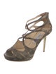 Jimmy Choo Lizard Animal Print Pumps