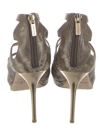 Jimmy Choo Lizard Animal Print Pumps