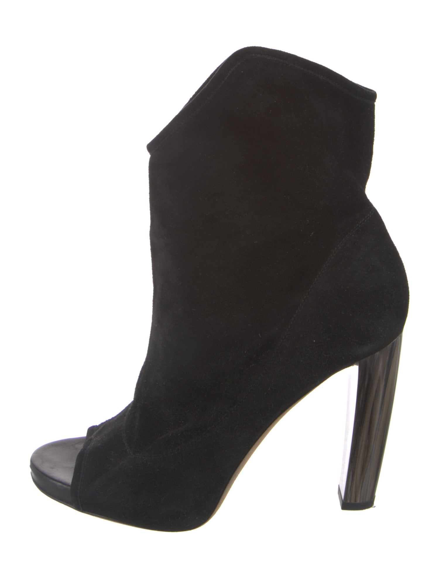 Jimmy Choo Suede Whipstitch Trim Boots