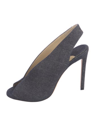 Jimmy Choo Denim Slingback Pumps