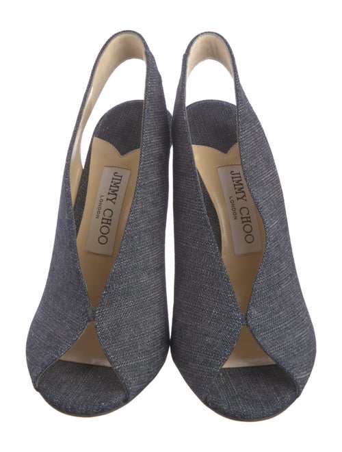 Jimmy Choo Denim Slingback Pumps