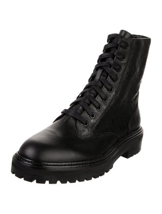 Jimmy Choo Leather Combat Boots