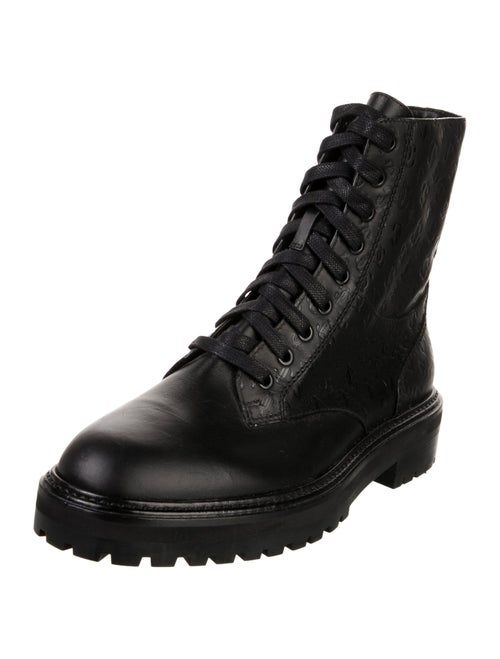 Jimmy Choo Leather Combat Boots