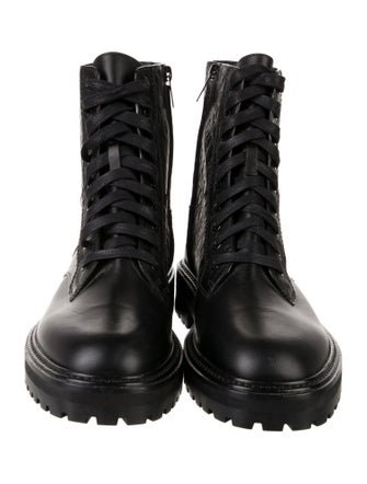 Jimmy Choo Leather Combat Boots