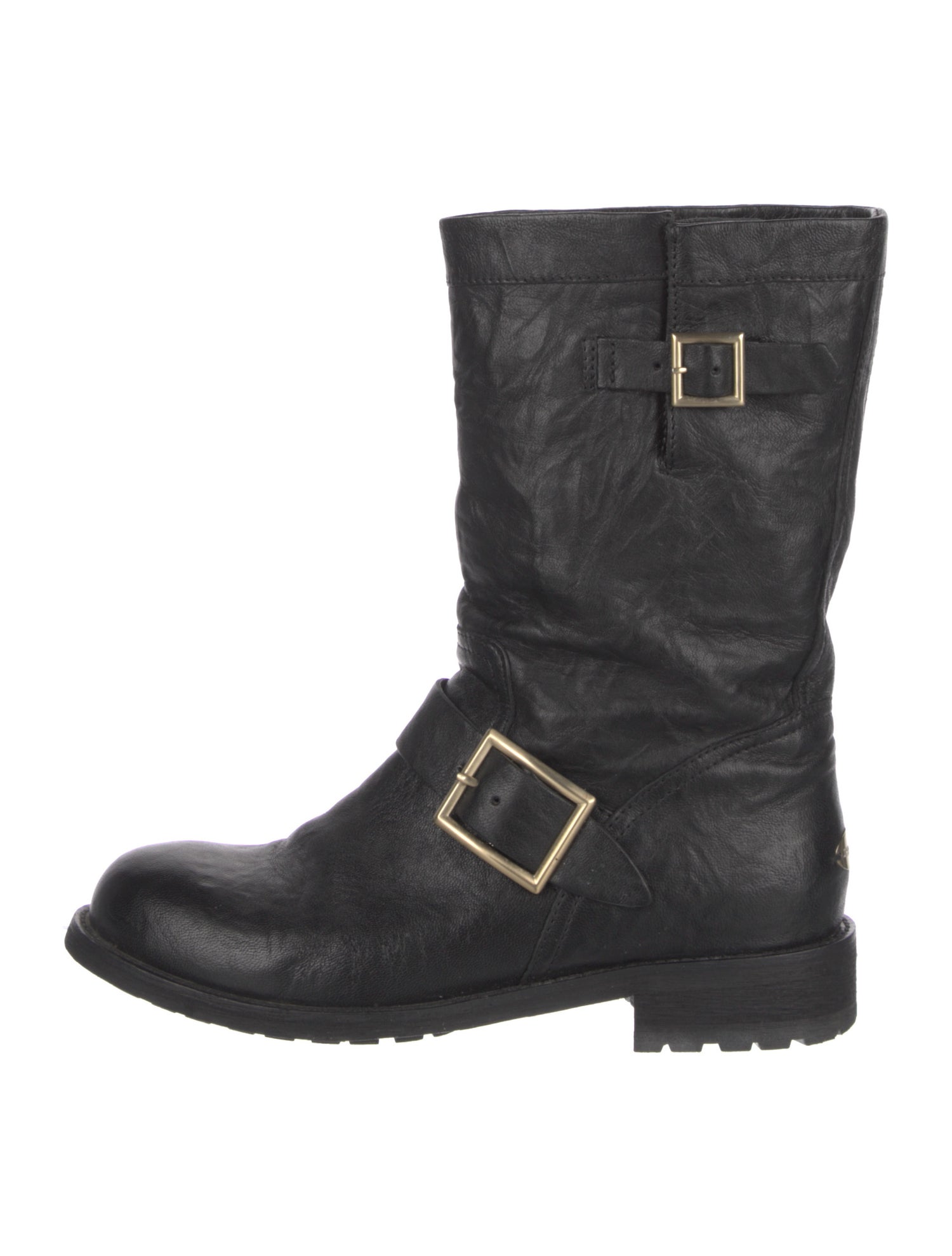 Jimmy Choo Leather Moto Boots