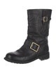 Jimmy Choo Leather Moto Boots