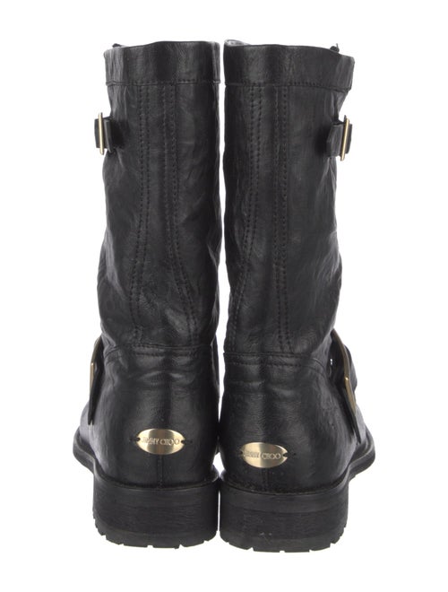 Jimmy Choo Leather Moto Boots