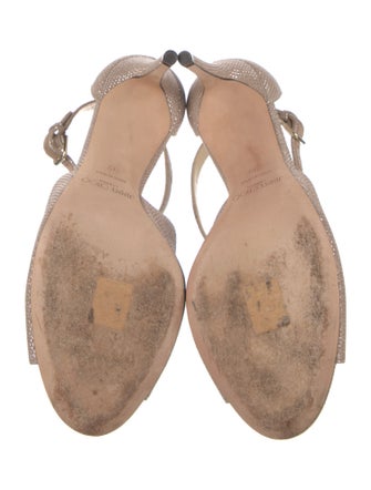 Jimmy Choo Glitter Glitter Accents Sandals