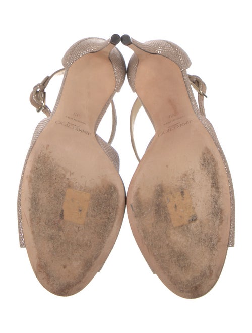 Jimmy Choo Glitter Glitter Accents Sandals