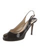 Jimmy Choo Patent Leather Slingback Sandals