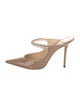 Jimmy Choo Patent Leather Crystal Embellishments Mules
