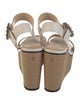 Jimmy Choo Faux Pearl Accents Leather Espadrilles