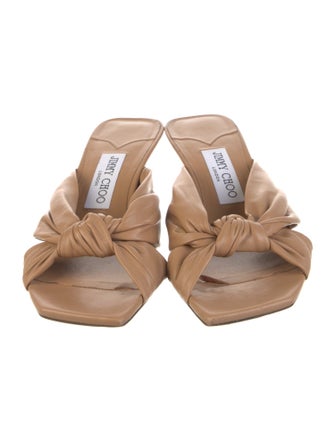 Jimmy Choo Leather Slides