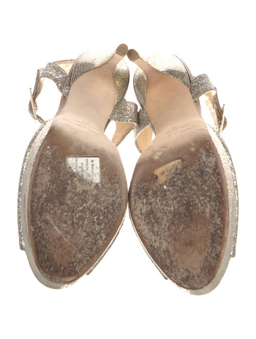 Jimmy Choo Glitter Glitter Accents Sandals