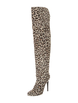 Jimmy Choo Ponyhair Animal Print Boots