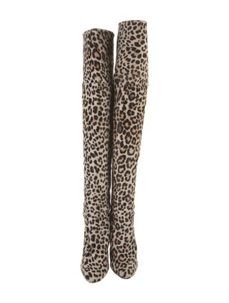 Jimmy Choo Ponyhair Animal Print Boots
