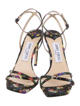 Jimmy Choo Floral Print Sandals