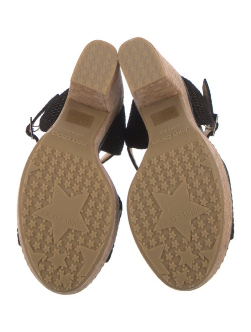 Jimmy Choo Suede Colorblock Pattern Slingback Pumps