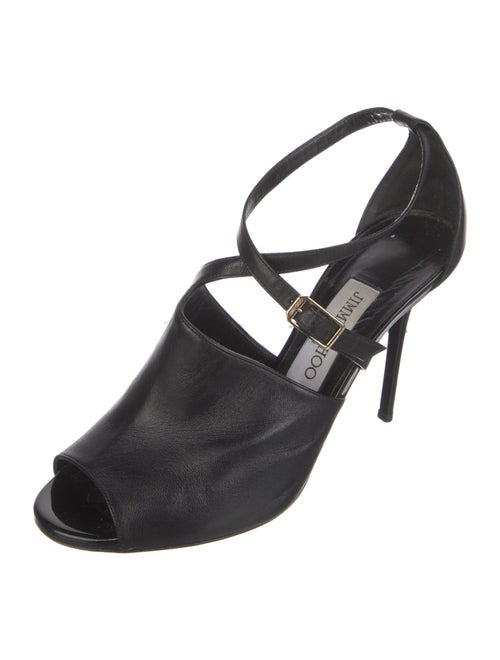Jimmy Choo Leather T-Strap Pumps