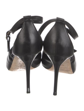 Jimmy Choo Leather T-Strap Pumps