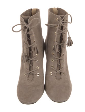 Jimmy Choo Suede Lace-Up Boots