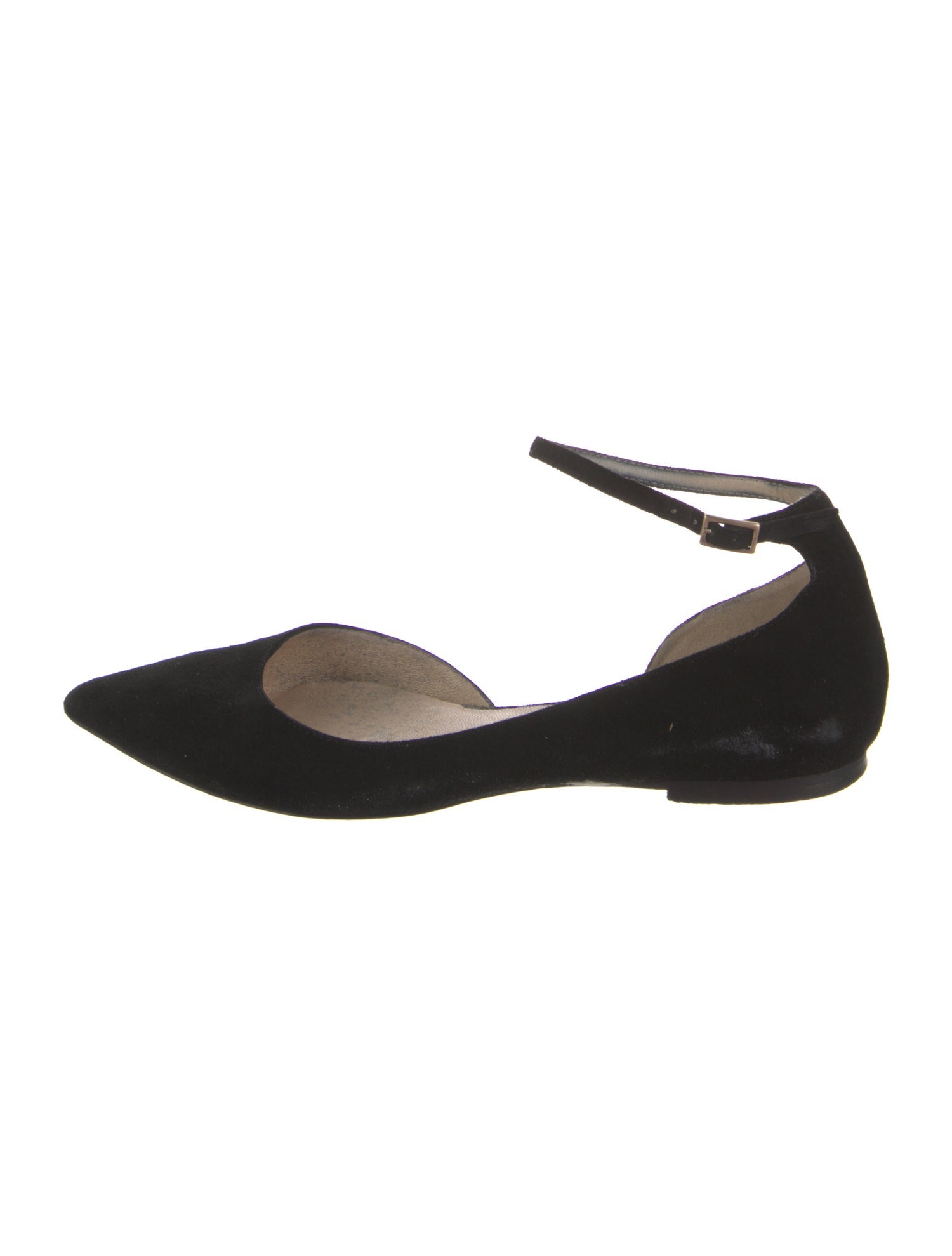 Jimmy Choo Suede D'Orsay Flats