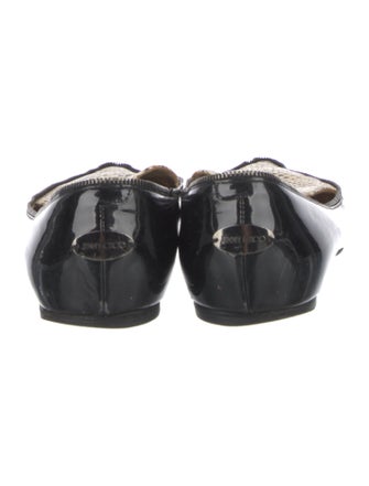Jimmy Choo Patent Leather Colorblock Pattern Flats