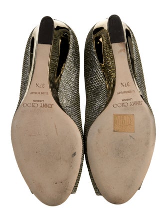Jimmy Choo Glitter Glitter Accents Pumps