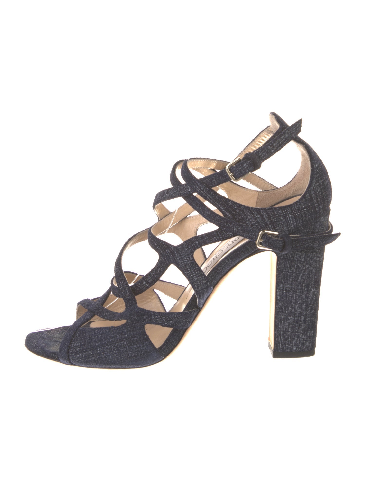 Jimmy Choo Denim Gladiator Sandals