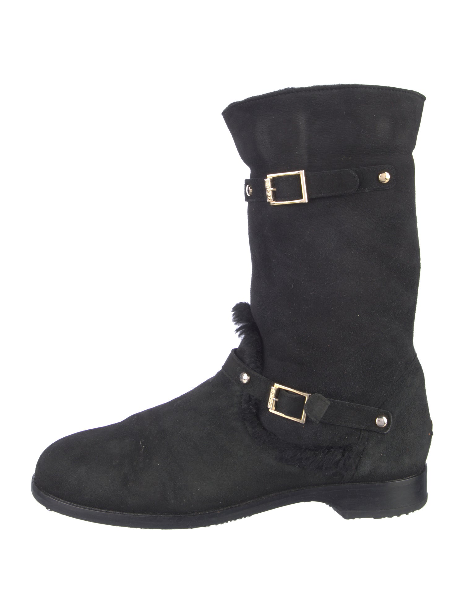 Jimmy Choo Moto Suede Moto Boots