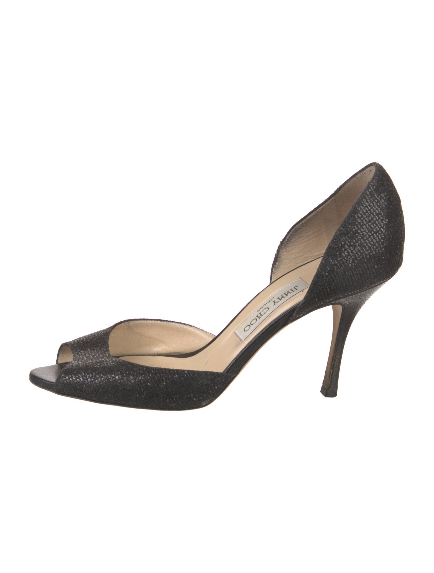Jimmy Choo Glitter D'Orsay Pumps