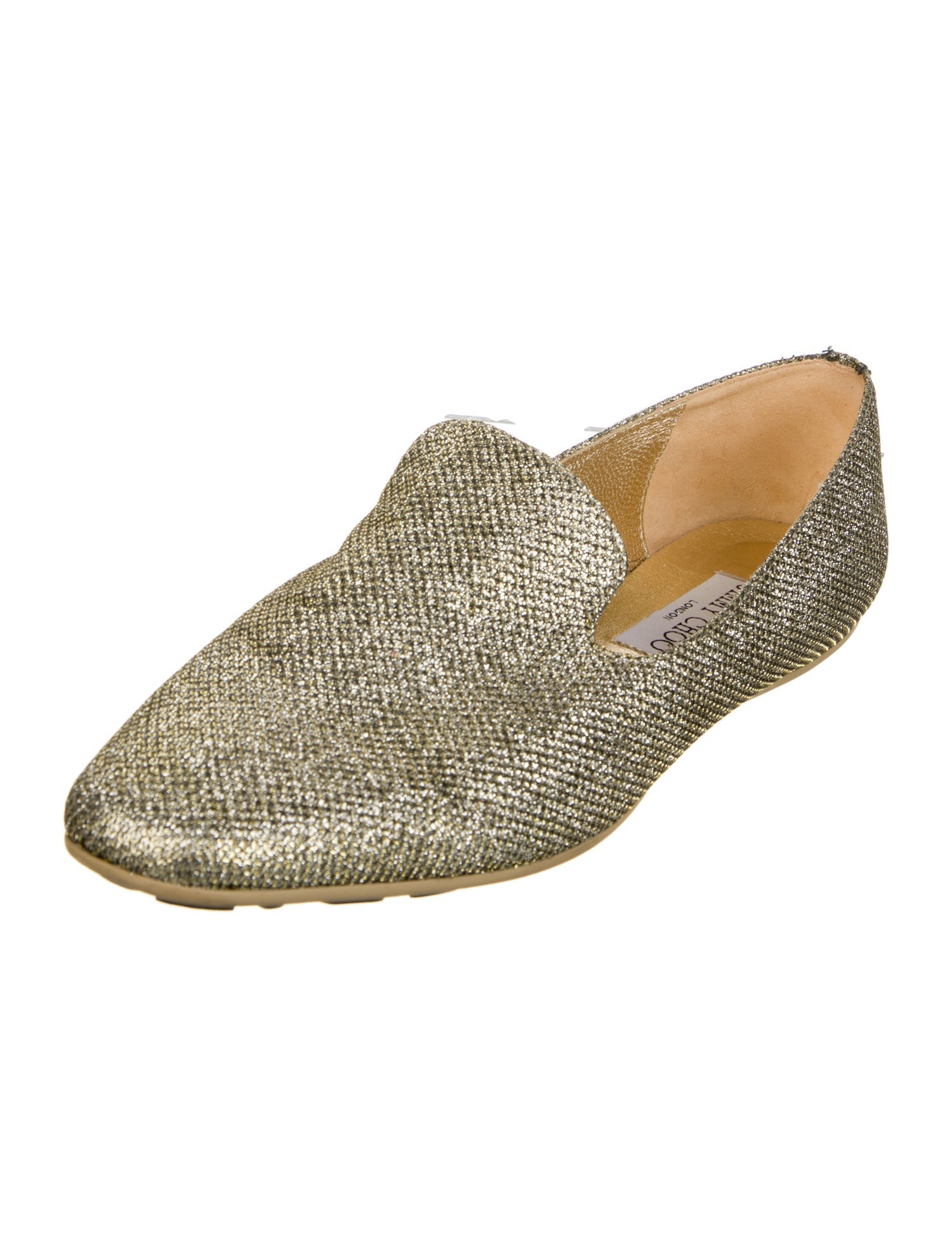 Jimmy Choo Glitter Glitter Accents Loafers