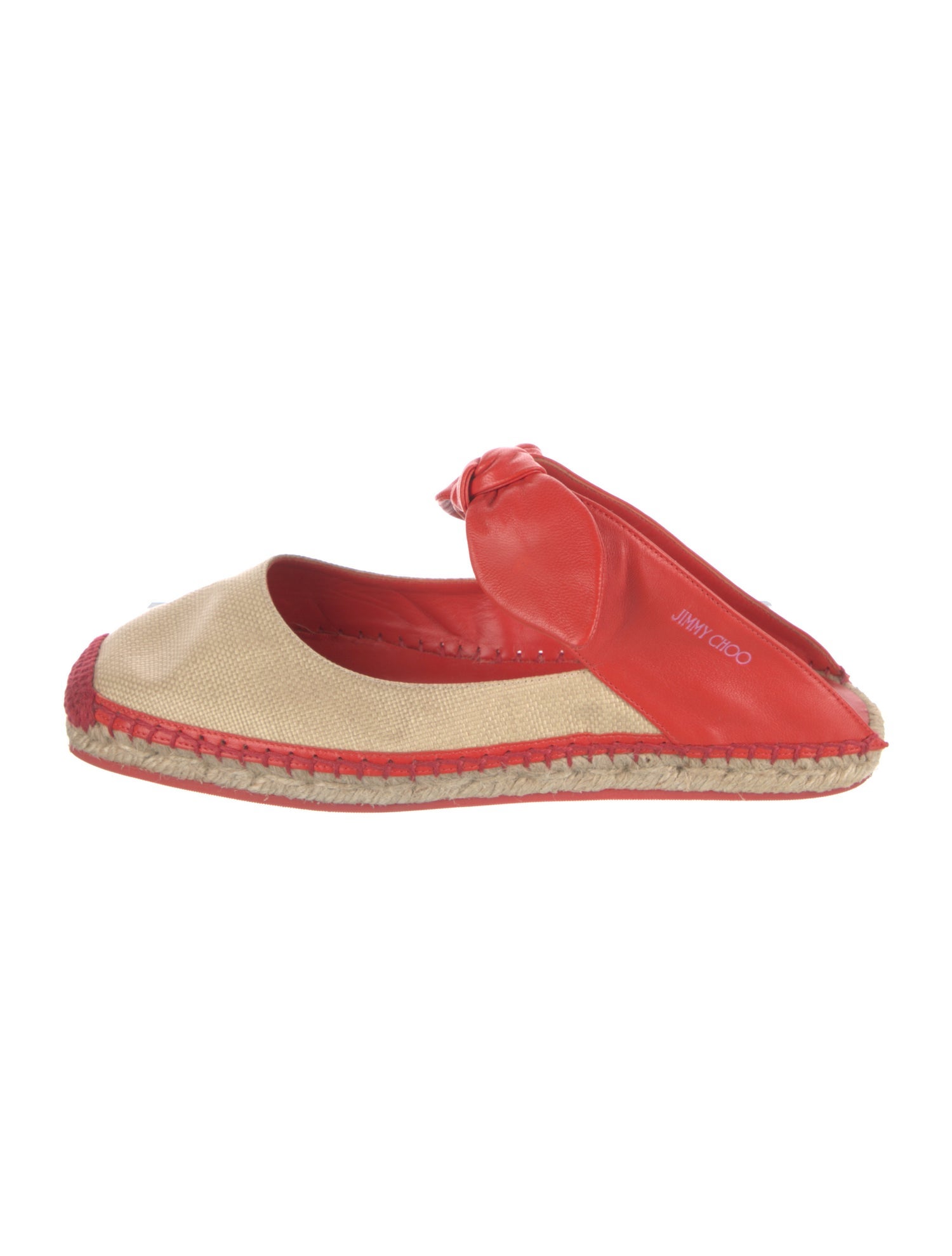 Jimmy Choo Canvas Bow Accents Espadrilles