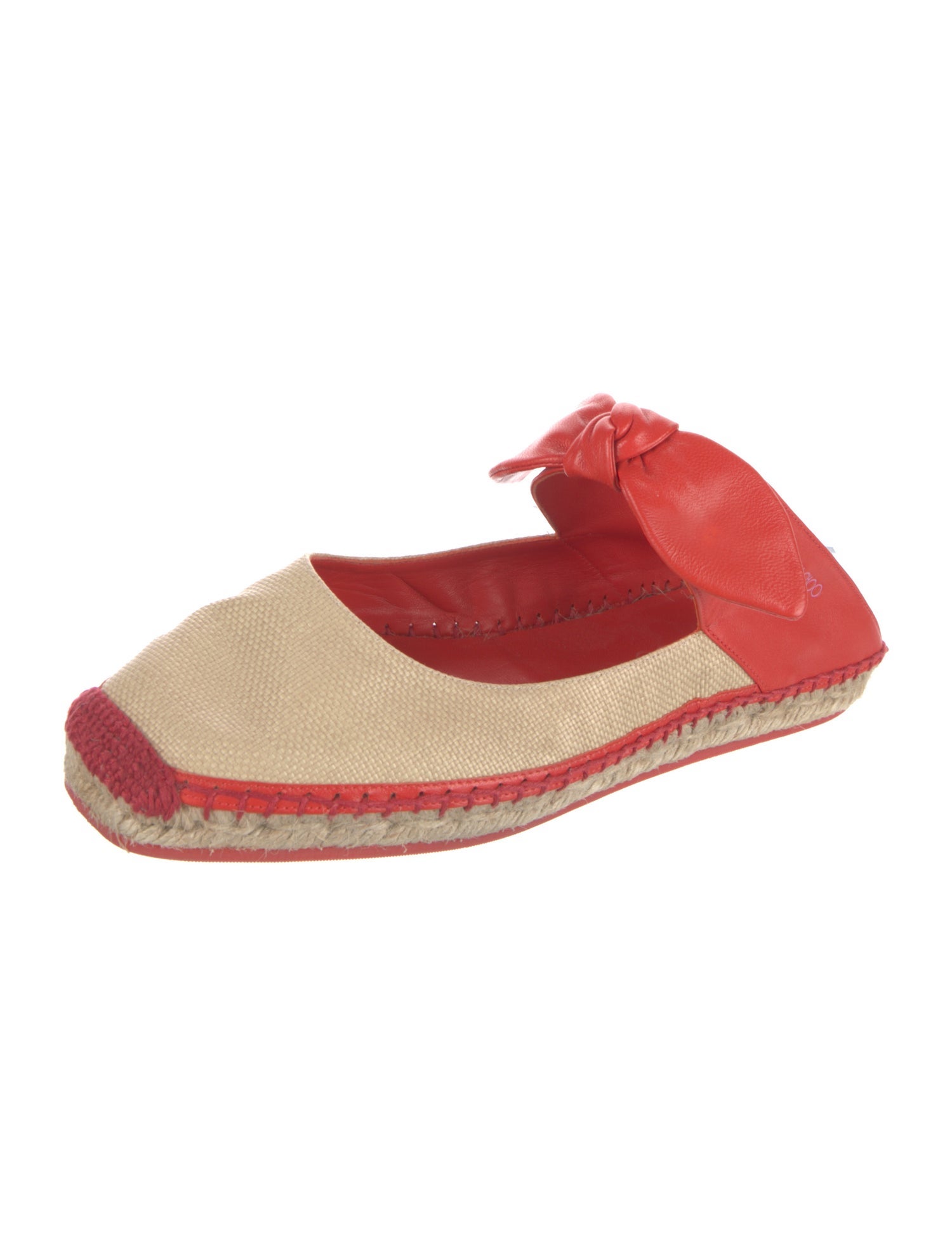 Jimmy Choo Canvas Bow Accents Espadrilles